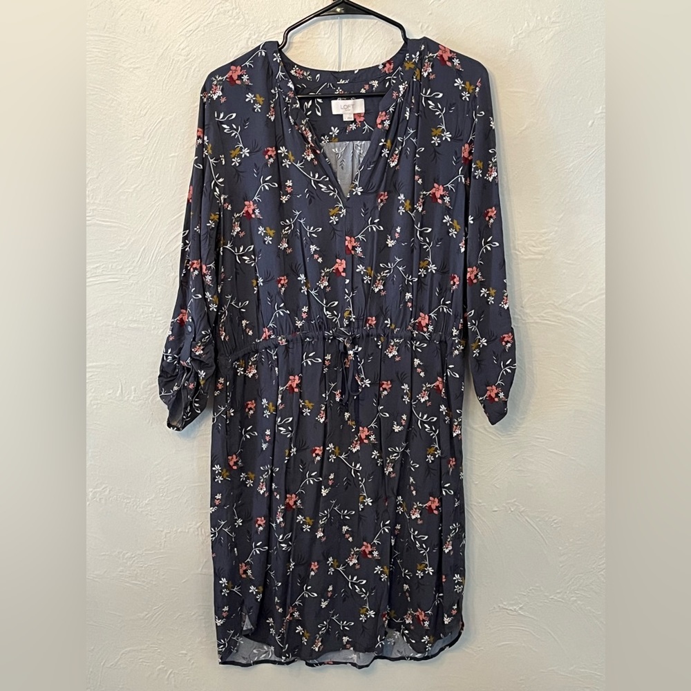 Loft Outlet Long Sleeve Floral Dress